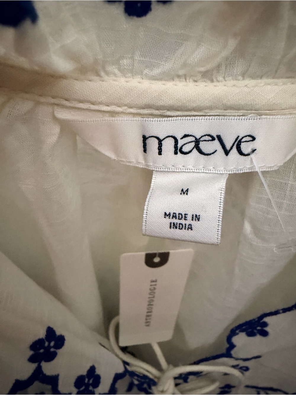 NWT Maeve Anthropologie Embroidered Bird Cotton Top Shorts Set Medium M - Picture 8 of 17